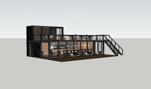 Café mobile préfabriqué de 30 pieds pour stade, restaurant conteneur à double étage, café - Product Image 6