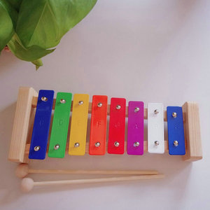 Instrument à percussion Orff Instrument à percussion à main en métal coloré 8 tons/15 tons jouant <span class=keywords><strong>du</strong></span> <span class=keywords><strong>piano</strong></span> - Product Image 2