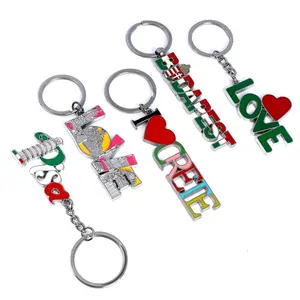 Customised Alloy Gift Souvenirs Brand Promotional Keyholder Logo Keyring 3D Custom Metal Key Ring Holder Key Chain Keychain