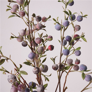 Vente en gros de faux arbres à pommes artificiels, branches de baies bleues et <span class=keywords><strong>rouges</strong></span> en plastique pour la décoration de Noël, de mariages et de la maison - Product Image 6