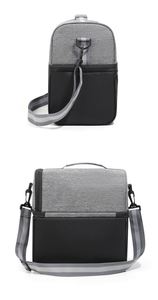 Camping Cooler Worksite Lunchbox Soft Shell Lunch Bag for Construction Sites Work and Everyday Use With Adjustable Strap Black - Product Image 3