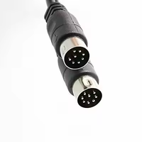 Câble audio-vidéo XLR 6 broches 8 broches mâle-mâle avec gaine en PVC et blindage en feuille d'aluminium pour projecteur