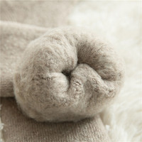 Chaussettes thermiques chaudes confortables épaisses et mignonnes en polaire pour femmes et hommes Chaussettes isolées pour bottes de ski d'hiver par temps froid