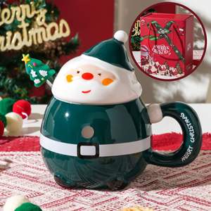 Tasses en céramique créatives et mignonnes de Père Noël, tasses à eau de dessin animé, et mugs adorables - Product Image 3