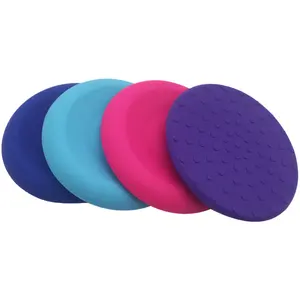 Voll silikon Anti-Rutsch-Runde Tragbare Knie Ellbogen Handgelenk Übung Yoga Mat Pad