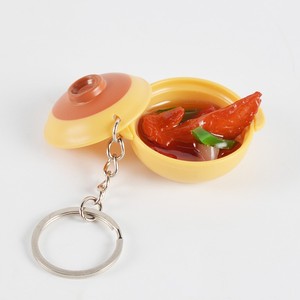 Jouets alimentaires miniatures de simulation, canard rôti, cuisses de poulet, pattes de poulet, riz au pot de terre cuite, modèles alimentaires, accessoires, porte-clés, pendentifs - Product Image 2