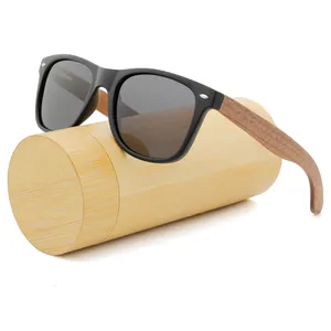 Bamboo Sunglasses 2024 Custom Logo Bamboo Wood Sunglasses Polarized CE