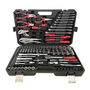 131PCS Professional Mechanics Tool <b>Set</b> Ratchet Socket <b>Bits</b> Pliers <b>Screwdrivers</b> Combination Wrench Box 131pcs Tool <b>Set</b> - Product Image 1