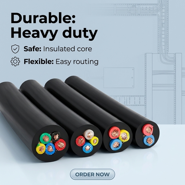High Quality SJOOW SOOW Rubber Cable 3 Core 300V/600V Weatherproof Flexible Power Cord Wholesale