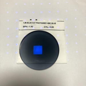 첸위안 중국 공장 1.56 광변색 사진 회색 안티 블루 라이트 UV420 차단 HMC 코팅 CE 인증 플라스틱 렌즈 - Product Image 6
