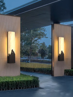 Lampe murale LED moderne automatique pour extérieur, jardin, en marbre, 3500k, étanche IP65, lumière murale pour villa, cour, résidence de luxe