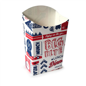 Caja de comida degradable de papel personalizada al por mayor de fábrica para Waffles caja para llevar y caja de embalaje de papel Kraft para patatas fritas - Product Image 3