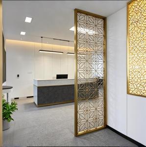 Divisorio Decorativo in Acciaio Inox 304 Tagliato al Laser, Design per Parete Divisoria del Soggiorno, Produttore di Separatori per Ambienti - Product Image 1