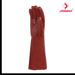 Forearm protection chemical <b>gloves</b> PVCC400 PVC coating cotton jersey lining 40cm ambidextrous safety - Product Image 4