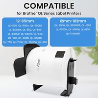 Étiquettes d'expédition compatibles Brother DK-11202/DK-1202 (2,4x3,9 po) – Étiquettes d'adresse rectangulaires prédécoupées en papier polyvalent pour QL
