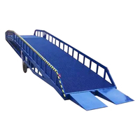 Pont de quai mobile industriel à hauteur réglable, rampe hydraulique, capacité de charge 8T, alimentation électrique/manuelle pour conteneur temporaire