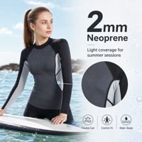 Haut de combinaison de surf en néoprène personnalisé 1,5 mm 2 mm pour femme