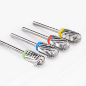 ดอกสว่านเจียรเล็บมืออาชีพ 3-in-1 ทำจากทังสเตนคาร์ไบด์และสแตนเลสสตีล ขนาด XF F M C Grit 3/32 นิ้ว สำหรับเจลขัดเงา - Product Image 3