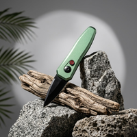 Couteau de camping OEM de haute qualité, personnalisable, mini, droit, micro-technologie, de poche, EDC, en acier 5Cr13, avec manche en alliage d'aluminium