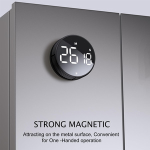 2025 New Plastic Manual Electronic Touch Control Kitchen <b>Timer</b> LED Display Rechargeable Battery Eco-Friendly ABS 1-6 Hours - Product Image 4