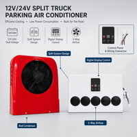 Aire Acondicionado Eléctrico de 12V 24V DC para Camiones, Sistema Split de Refrigeración para Cabina Dormitorio, Semirremolques, Autobuses y Vehículos de Construcción