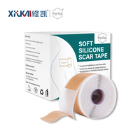 Bande adhésive en silicone XIUKAI, feuille de gel de silicone respirante et flexible pour le soin quotidien des cicatrices, rouleau doux réutilisable