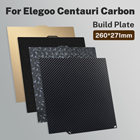 CoLiDo 260*271mm Hotbed Build Plate untuk Aksesoris Printer Elegoo Centauri Carbon/Centauri-3D, Pel Bertekstur Dua Sisi
