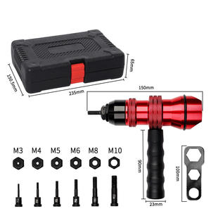 KHC Industrial Grade Aluminum <b>Nut</b> Gun with M3-M10 Conversion Heads and Hex Wrench Set 3-Year Warranty - Product Image 4