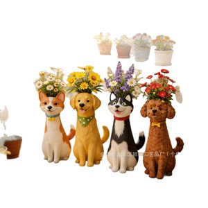 Jarrón de resina con forma de perro peculiar, decoración de mesa, estilo bohemio, forma de animal, regalo artesanal para decoración del hogar y escritorio - Product Image 3