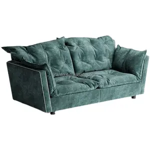 Set di divani combinati di design personalizzato mobili per uso domestico divano a sdraio in tessuto modernista