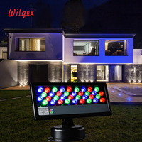 Lave-mur extérieur, éclairage de façade de bâtiment, contrôleur DMX, LED RGB, lave-mur décoratif, accents décoratifs, lave-arbre
