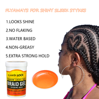 Gel coiffant végétalien professionnel 32oz à séchage rapide pour tresses, cornrows et locs, avec gel fixant puissant pour les bords