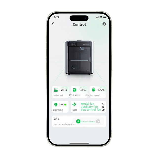 Custom IoT Android IOS App Development 3D Printer Remote Control Live Video Stream Multi-Device Switching On-Site Monitoring