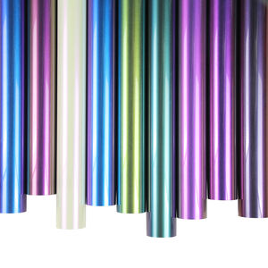 Vinyle réfléchissant de haute qualité en or, 10x12 feuilles, fabrication caméléon transfert de chaleur - Product Image 1