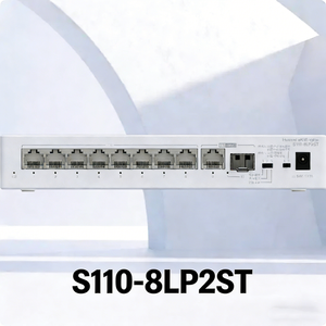 Commutateur SOHO Huawei S110 Series S110-8LP2ST (8 ports Ethernet 10/100/1000BASE-T PoE+ 1 port Gigabit SFP) Capacité 20 Gbit/s QoS SNMP - Product Image 1
