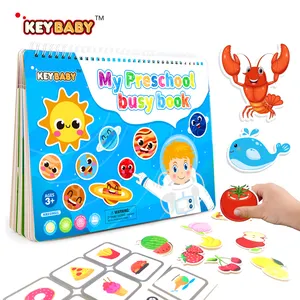 Customized pre school busy book for kids toys books for toddlers Early Learning Educational My Quiet Busy Book Printing Service