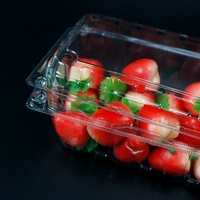 Vente en gros Conteneur de fruits frais blister à clapet, Boîte d'emballage de fruits en plastique transparent de haute qualité avec trous d'aération