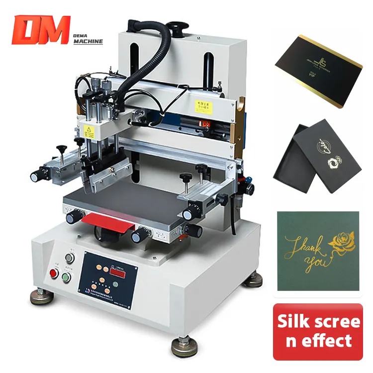 Semi Automatic 1 Color Screen Printing Machine For Box And Card Flat Screen Printing Machine For Sale