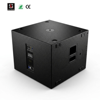 Subwoofer actif Lase Sound 19 pouces 1600W RMS 138dB Allemagne FIR DSP alimenté pour concerts DJ