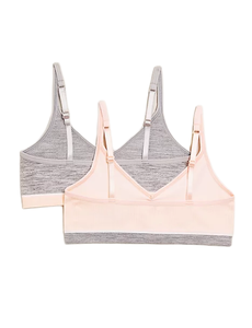 Chaleco cómodo de algodón para niñas, 7-16 años, 2 pk, inalámbrico, venta al por mayor - Product Image 5