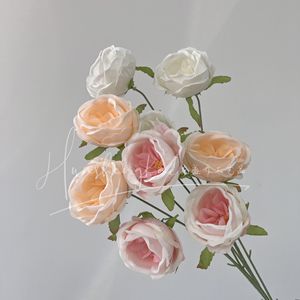 Austin Rose Artificial <b>Flowers</b> <b>Silk</b> High Simulation Wedding Decor Single Branch - Product Image 1