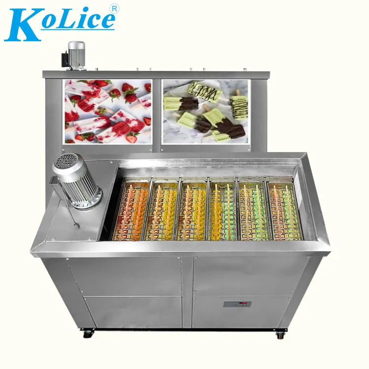 Kolice 6 Mallen Brazilië Stijl Ataforma 10 Minuten Bevriezing Popsicle Machine/Ijs Lolly Machine/Popsicle Maker