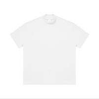 T-shirt personnalisé à épaules tombantes gris foncé brodé, vente en gros, vêtements décontractés pour hommes, haute qualité, coupe ample, surdimensionné, tissu épais