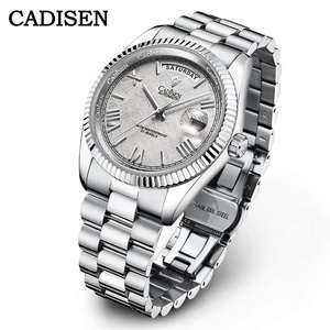 นาฬิกาข้อมือผู้ชาย CADISEN ระบบออโตเมติก นาฬิกาลำลองสำหรับผู้ชาย กันน้ำ กระจกแซฟไฟร์ นาฬิกาหรูสำหรับผู้ชาย - Product Image 2