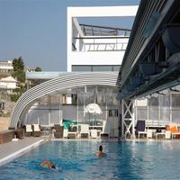 Toit mobile de clôture télescopique escamotable de piscine de conservatoire pour la piscine