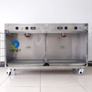 EUR VET Stainless Steel kualitas Superior kandang anjing peralatan kandang oksigen klinik hewan - Product Image 5