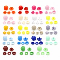 Kancing Tekan Resin T3 T5 T8 Bulat Flatback 26 Warna untuk Pakaian dan Masker Wajah