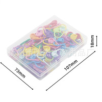 Cross-Border 120 pcs/Box Mixte Coloré Tricoté Marqueurs Crochet Clips En Plastique Marqueur Boucle Position Aiguille Petites Épingles À Coudre