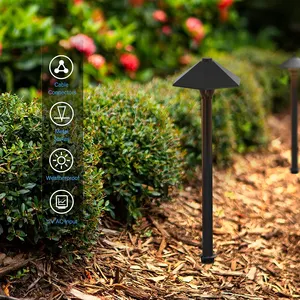 Nouveau design européen aluminium étanche extérieur IP65 LED bollard 3W led jardin pic lumière pelouse lumières