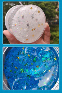 โฟมมิ่งสไลม์, กาแล็กซี่ดรีมคริสตัลเคลย์, กาวฟองสบู่ไล่เฉดสีแบบสาวหวาน, ดินน้ำมันคลายเครียดแบบนางฟ้า - Product Image 4